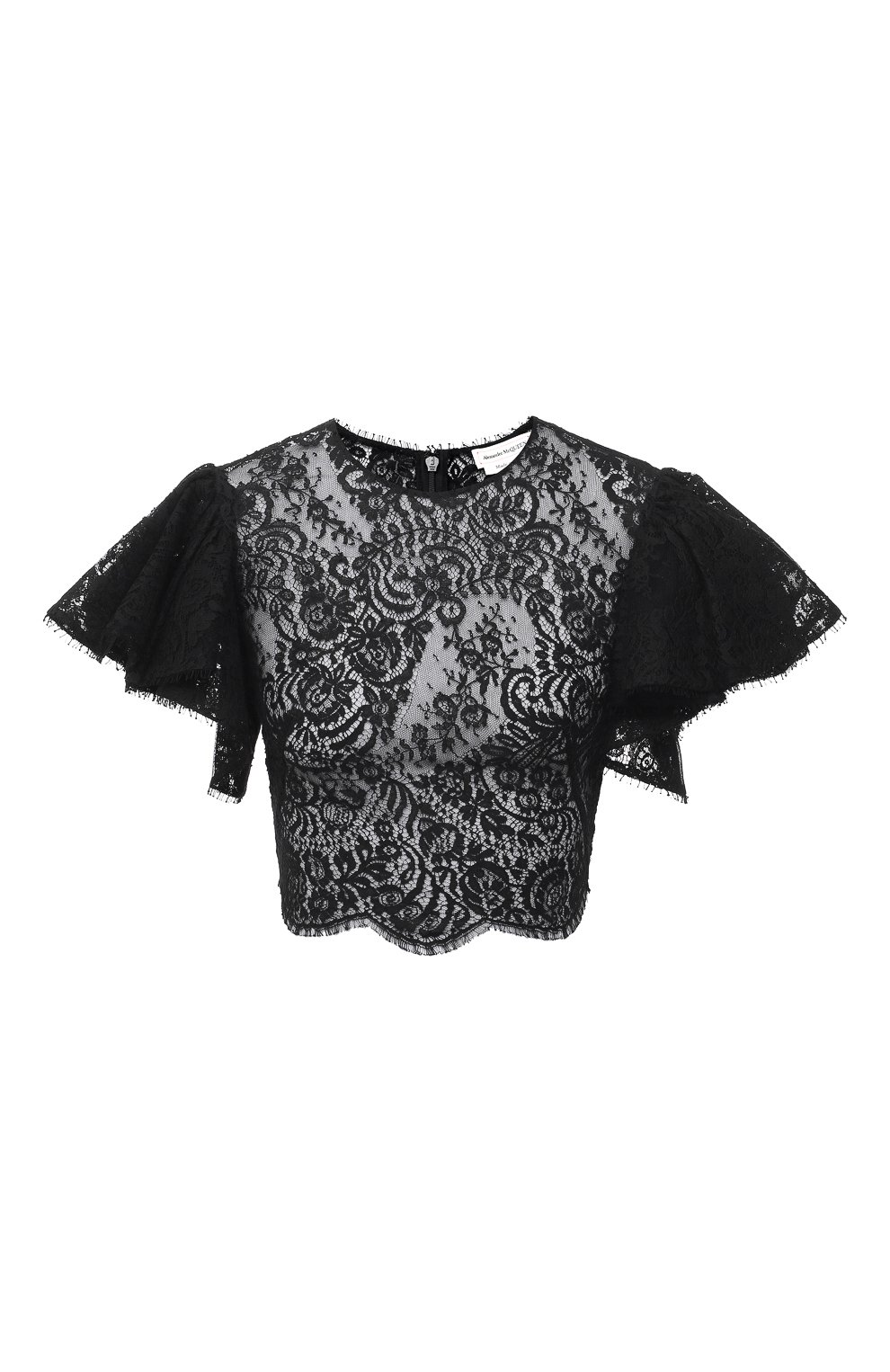 Топ ALEXANDER MCQUEEN черного цвета по цене 251000 руб., арт. 645459/QEACI, фото 1 Топ ALEXANDER MCQUEEN, арт. 645459/QEACI, фото 1
