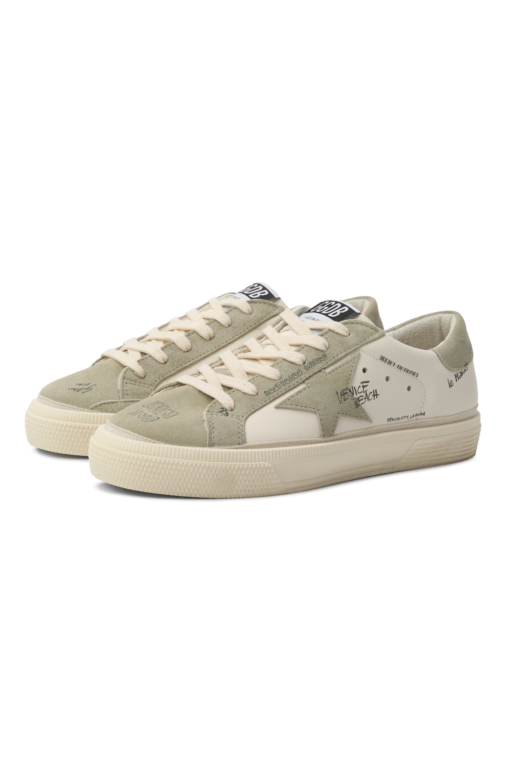 Кожаные кеды GOLDEN GOOSE DELUXE BRAND, арт. GTF00112.F007404, фото 1