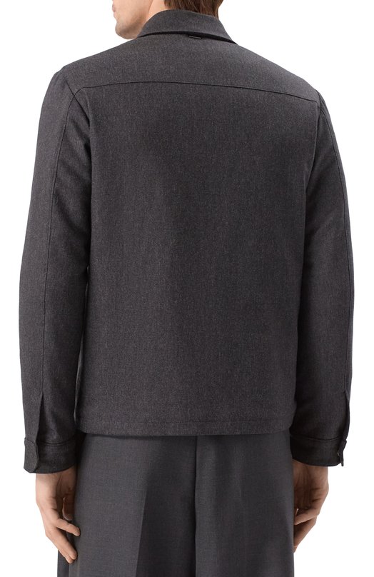 Шерстяная куртка Corneliani 94L534-9418540 Серый  94L534-9418540 Фото 4