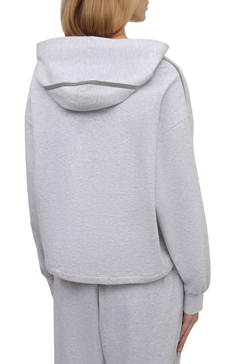 Хлопковое худи BRUNELLO CUCINELLI, арт. MH827SM609, фото 4