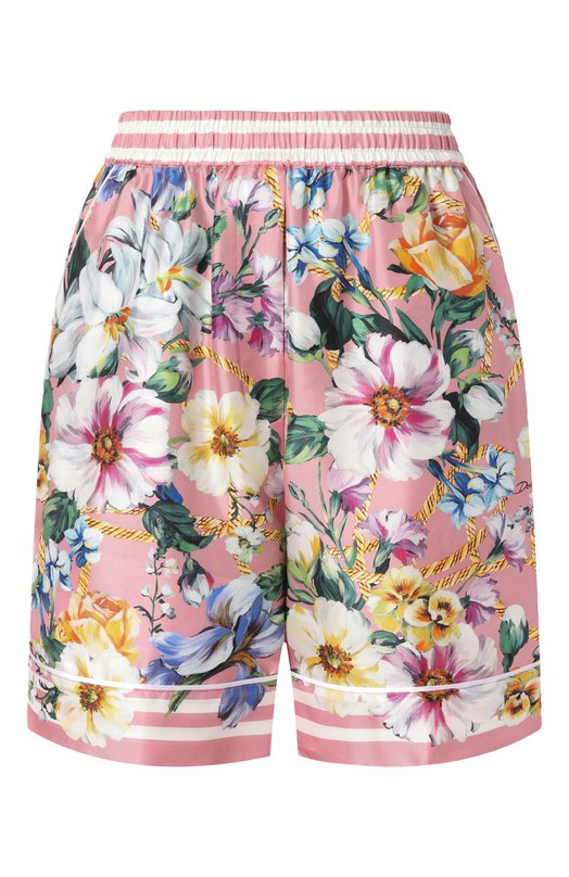 Шелковые шорты Dolce & Gabbana FTAM7T/HI1W4 Розовый FTAM7T/HI1W4