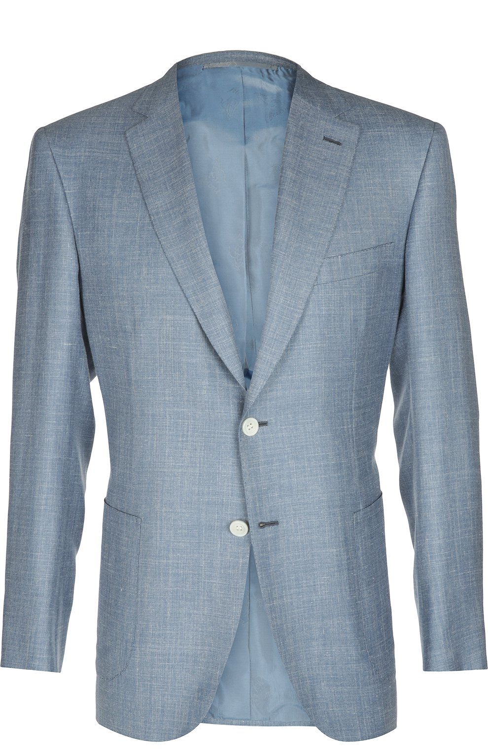 Приталенный пиджак из смеси шерсти с шелком и льном BRIONI, арт. RG00/P5AIB/BRUNIC0/2, фото 1