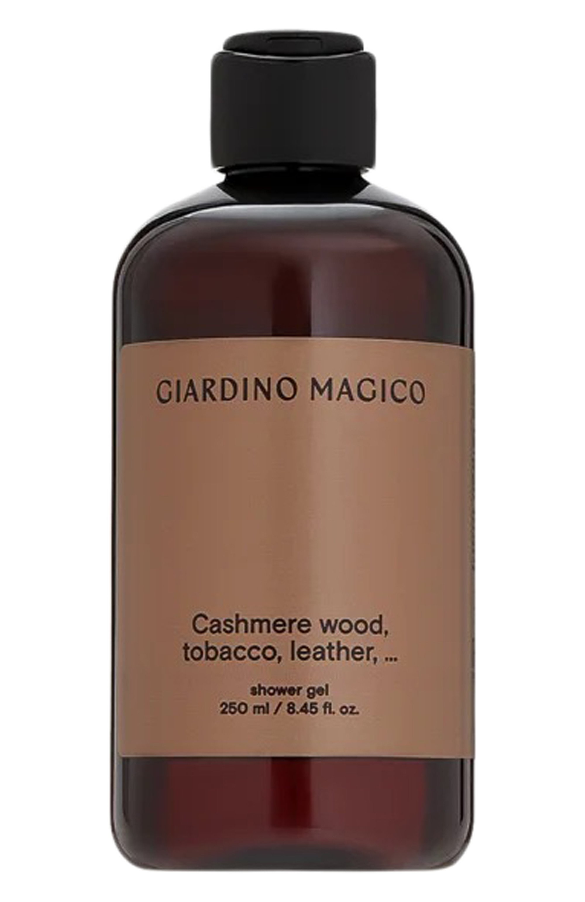 Увлажняющий гель для душа cashmere wood, tobacco, leather… (250ml) GIARDINO MAGICO, арт. 4640200327086, фото 1