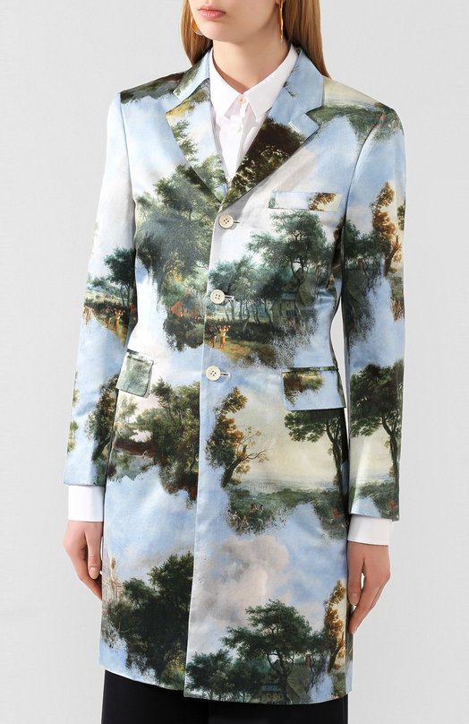 Пальто из смеси хлопка и шелка Comme des Garcons Разноцветный, фото 3