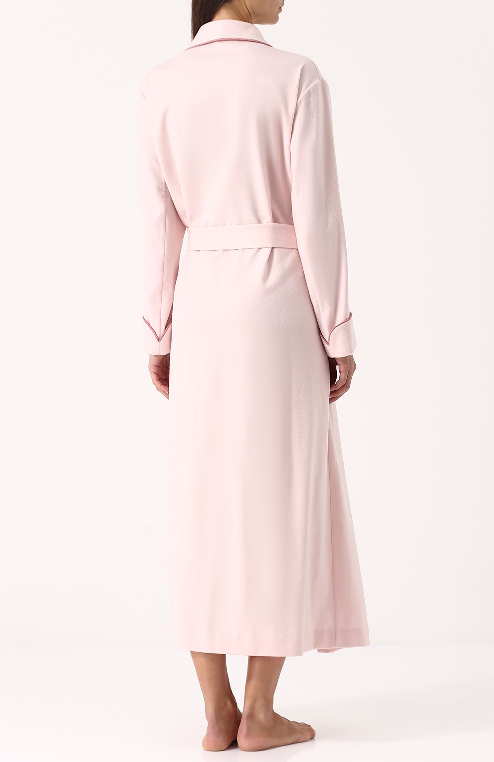 Однотонный кашемировый халат с поясом LORO PIANA, арт. FAC2391, фото 4