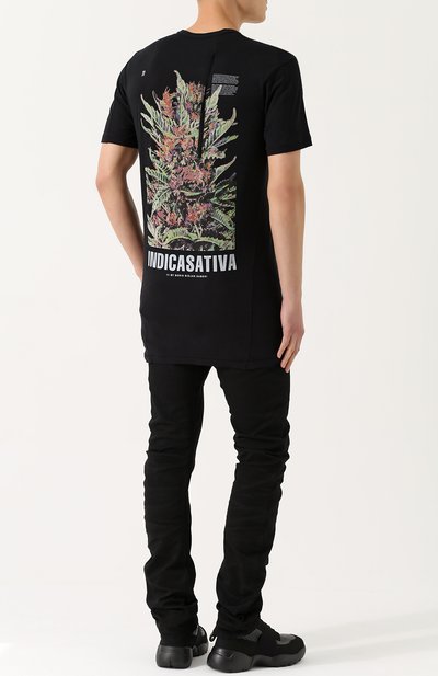 Удлиненная хлопковая футболка с вышивкой 11 BY BORIS BIDJAN SABERI, арт. TS3/F-1101/DRAG0N, фото 2