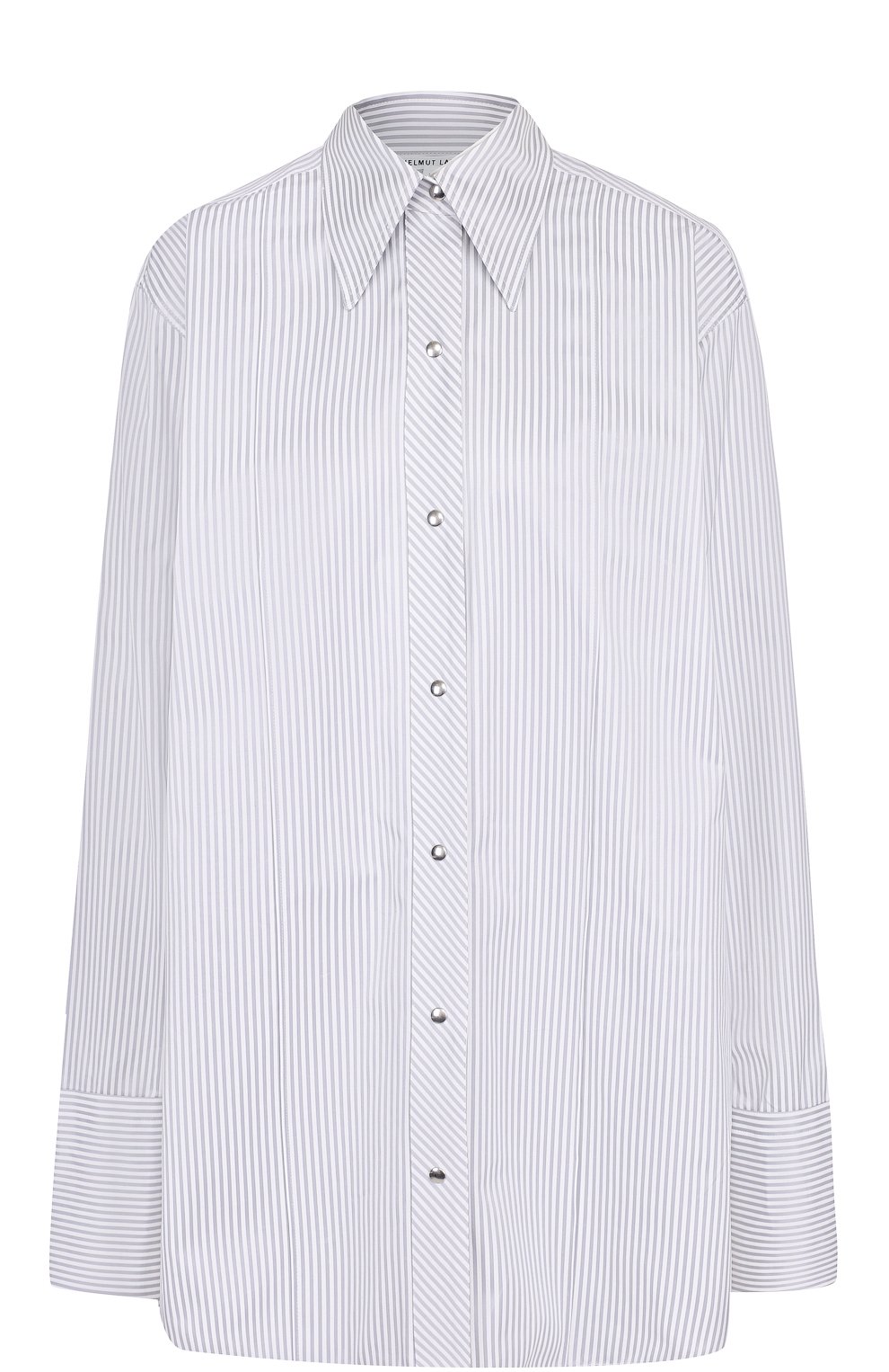 Хлопковая блуза свободного кроя в полоску HELMUT LANG, арт. H06HW526, фото 1
