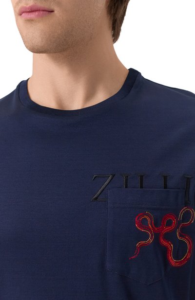 Хлопковая футболка ZILLI, арт. TSR03IM0100VSNAK0, фото 5