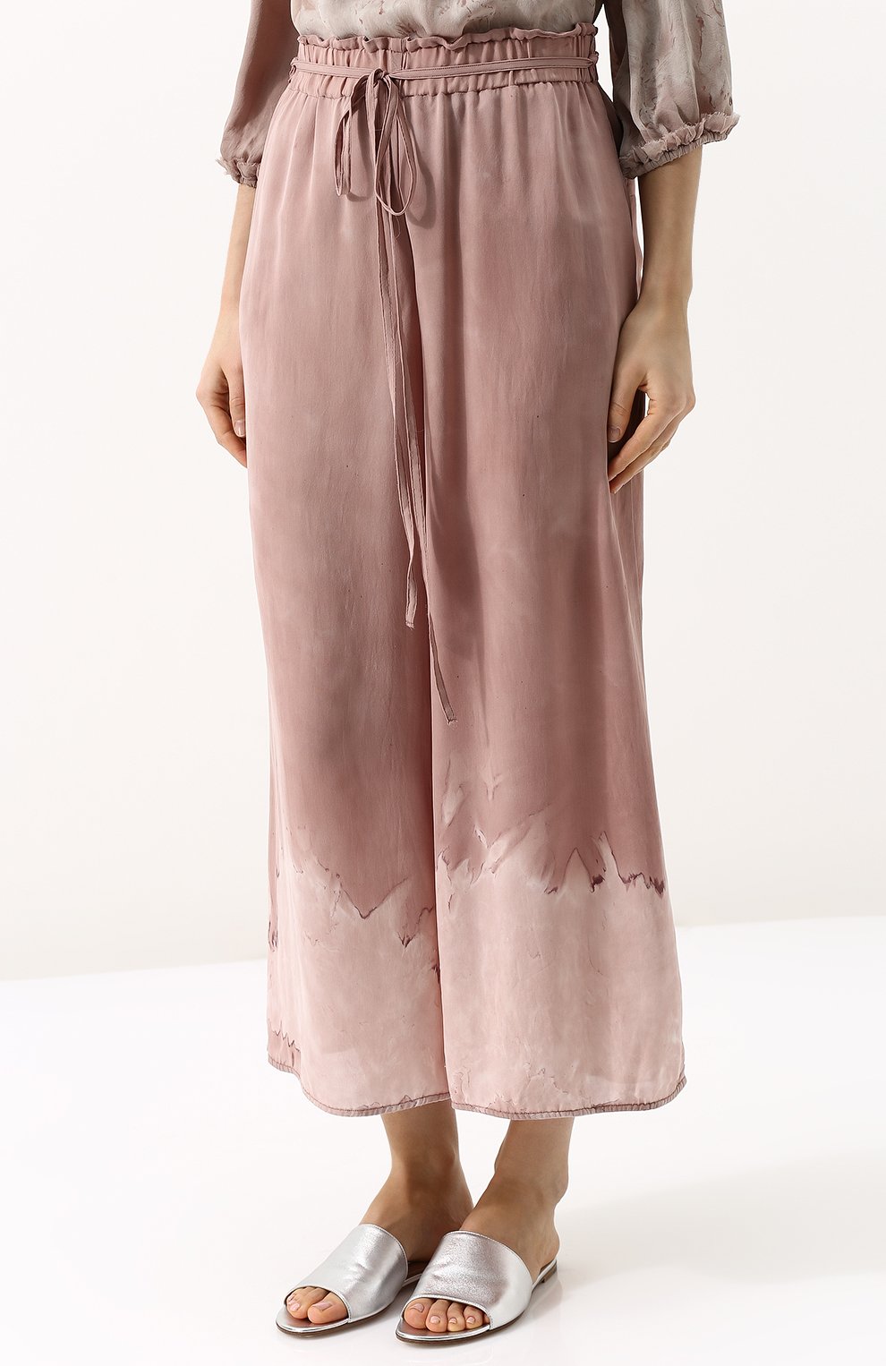 Укороченные шелковые брюки RAQUEL ALLEGRA, арт. Y76-6666, фото 3