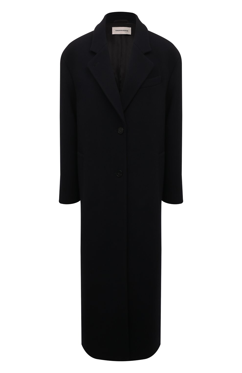 Кашемировое пальто SASHAVERSE темно-синего цвета по цене 221400 руб., арт. CT003/CM/1409.409/W25, фото 1 Кашемировое пальто SASHAVERSE, арт. CT003/CM/1409.409/W25, фото 1