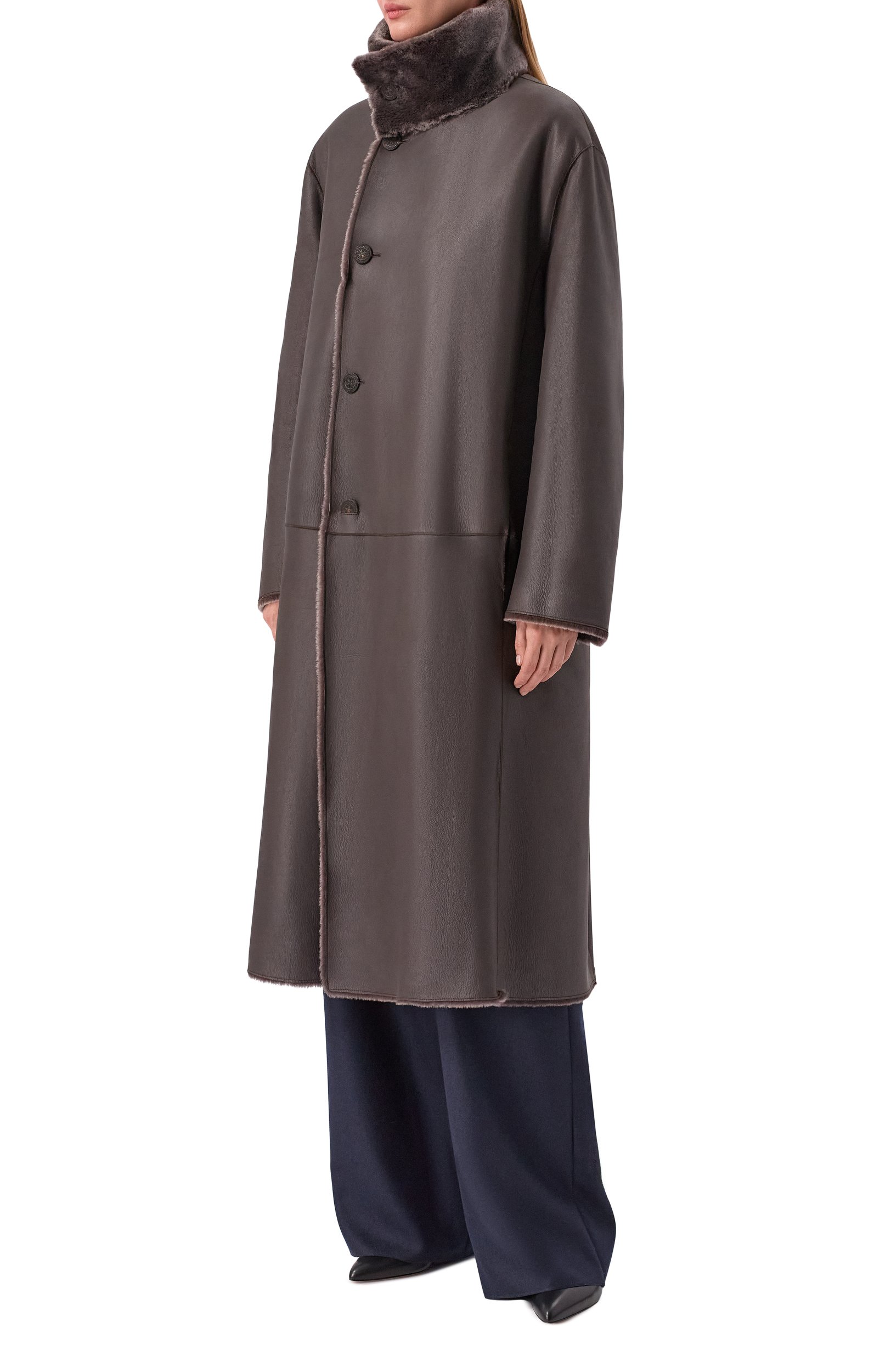 Двусторонняя дубленка из ягненка GIORGIO ARMANI, арт. GW004218/AF29339, фото 6