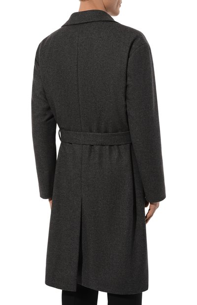 Шерстяное пальто HEVO темно-серого цвета по цене 83350 руб., арт. CISTERNIN0 RU 160/G725, фото 4 Шерстяное пальто HEVO, арт. CISTERNIN0 RU 160/G725, фото 4