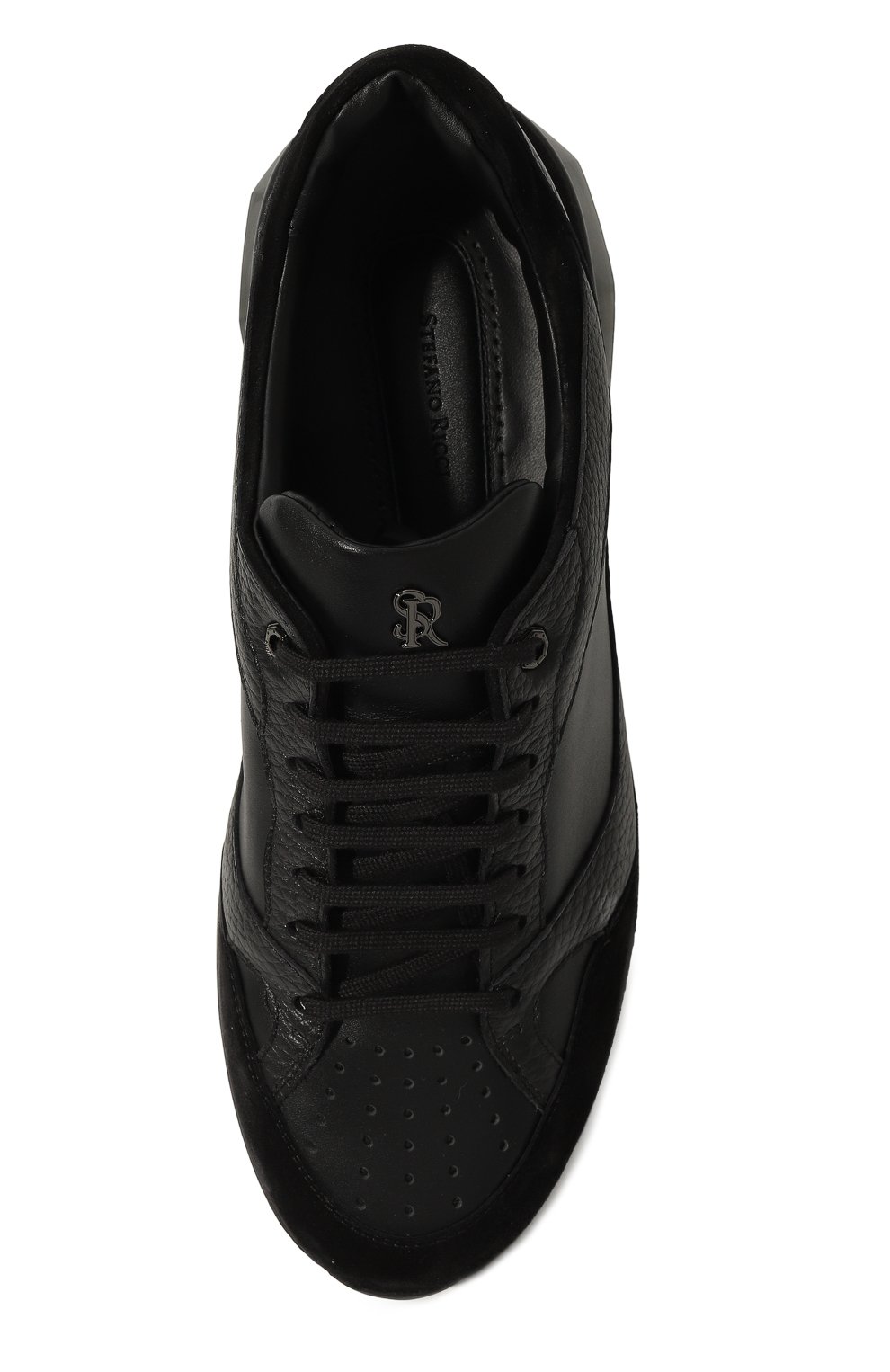 Кожаные кроссовки STEFANO RICCI черного цвета по цене 105000 руб., арт. UV098G6543/SDPVDW, фото 6 Кожаные кроссовки STEFANO RICCI, арт. UV098G6543/SDPVDW, фото 6