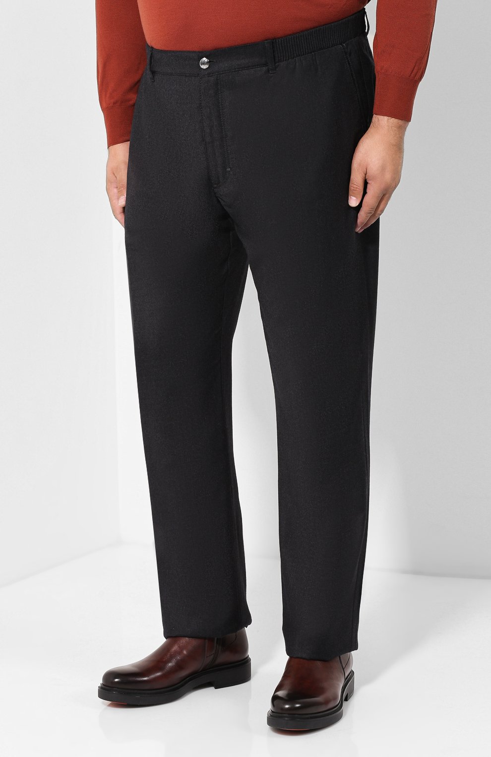 Брюки из шерсти и кашемира ZILLI, арт. M0Q-D0292-LACH1/R001/66-68, фото 3