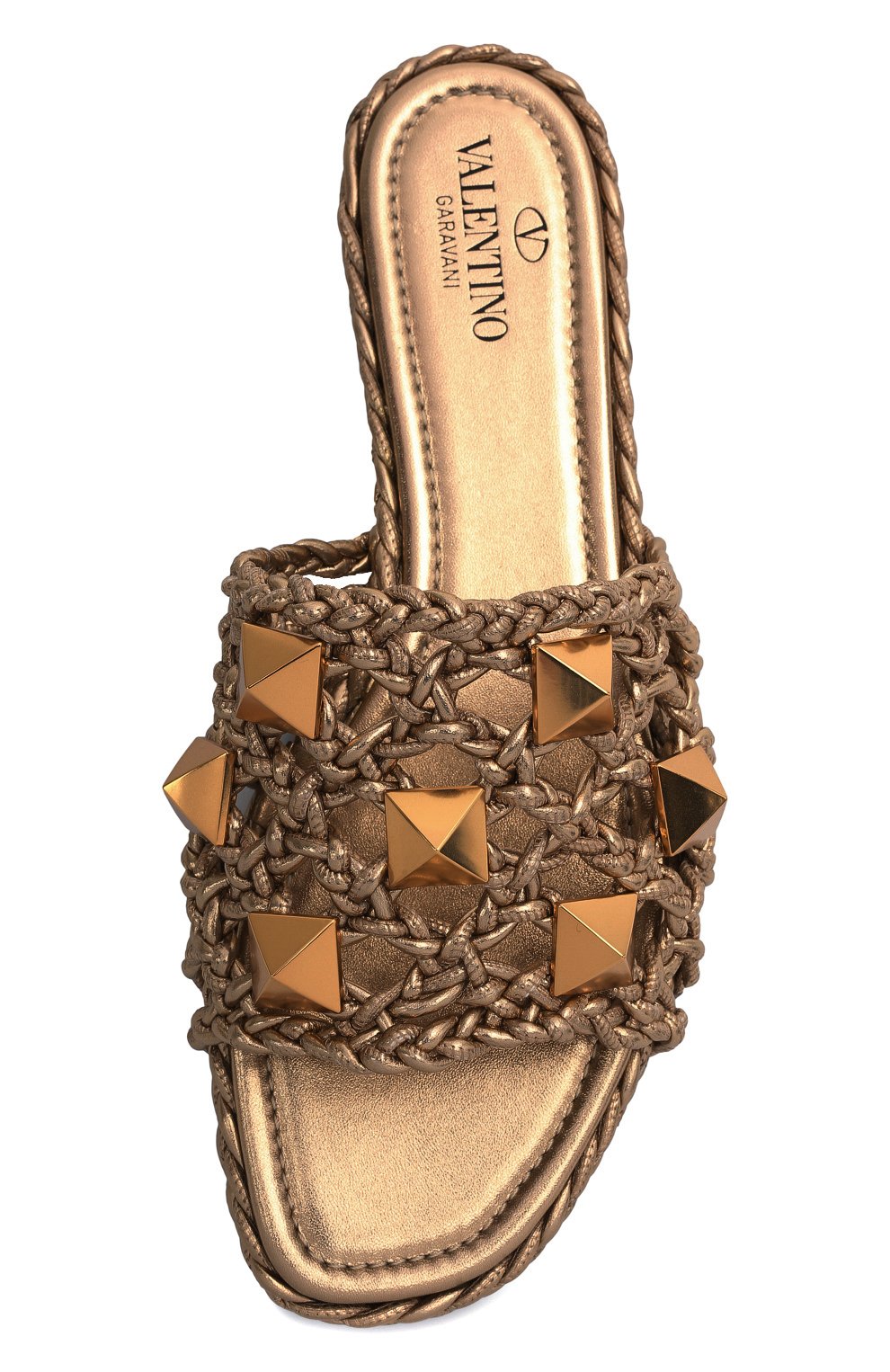 Кожаные шлепанцы roman stud VALENTINO, арт. VW0S0BP8/HZF, фото 6