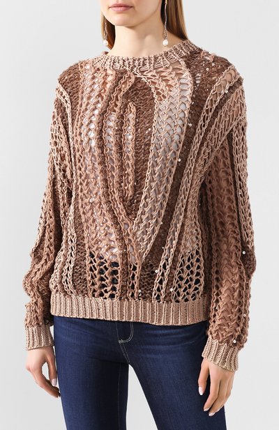 Хлопковый свитер BRUNELLO CUCINELLI, арт. M5Y600600, фото 3