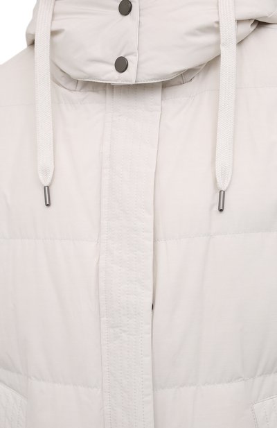 Пуховик BRUNELLO CUCINELLI кремового цвета по цене 562500 руб., арт. MB5749588, фото 5 Пуховик BRUNELLO CUCINELLI, арт. MB5749588, фото 5