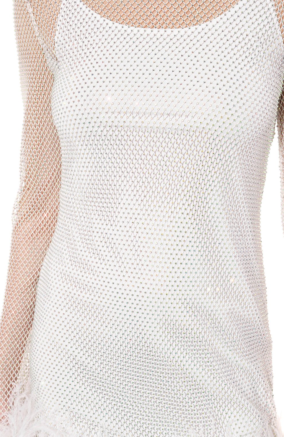 Платье с отделкой перьями ALINE, арт. AL151002-1, фото 5