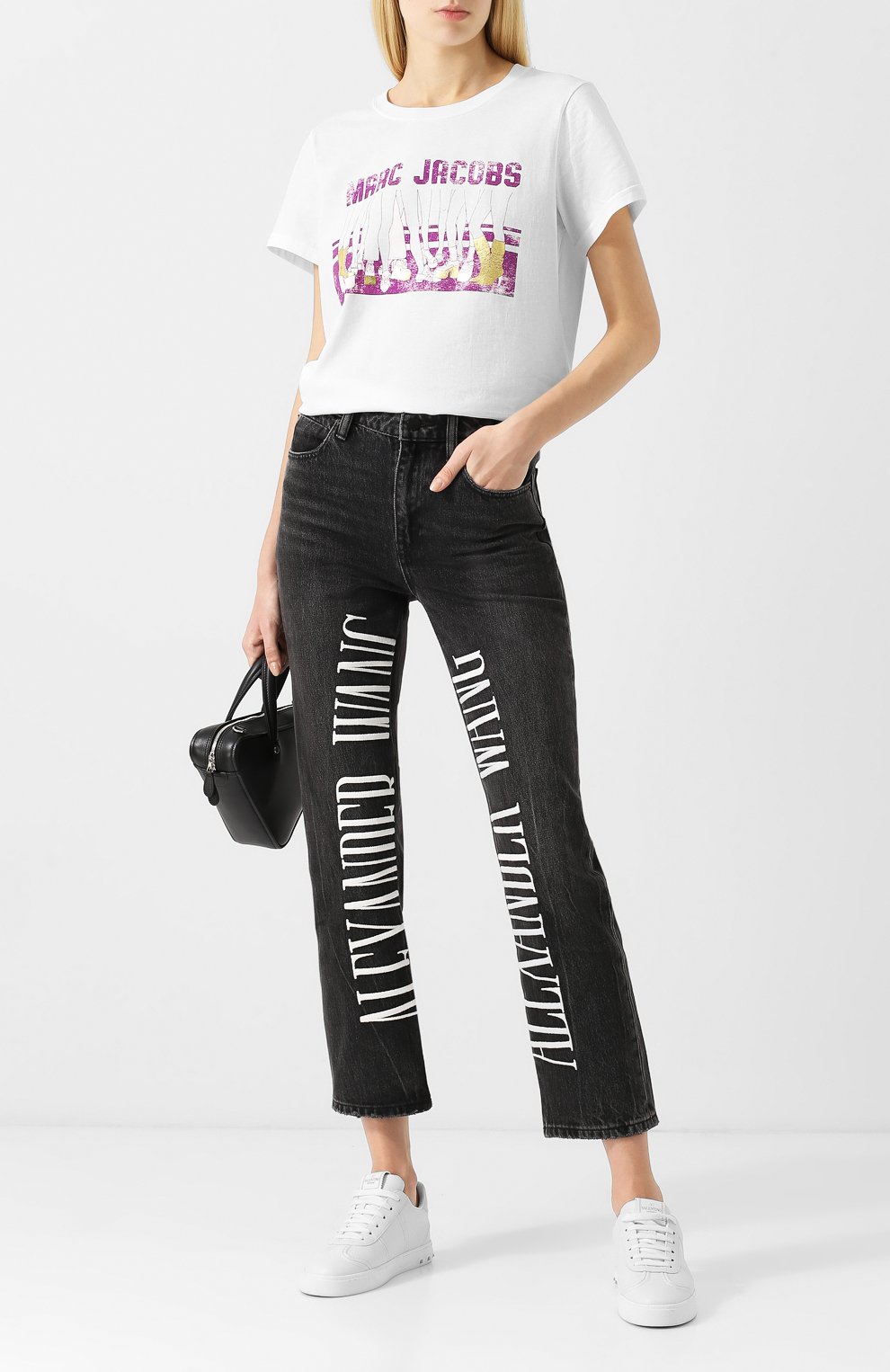 Джинсы ALEXANDER WANG серого цвета по цене 24350 руб., арт. 4D994314AA, фото 2 Джинсы ALEXANDER WANG, арт. 4D994314AA, фото 2