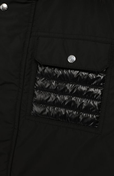 Пуховая куртка с меховой отделкой MONCLER ENFANT, арт. D2-954-42349-25-57244/4-6A, фото 3