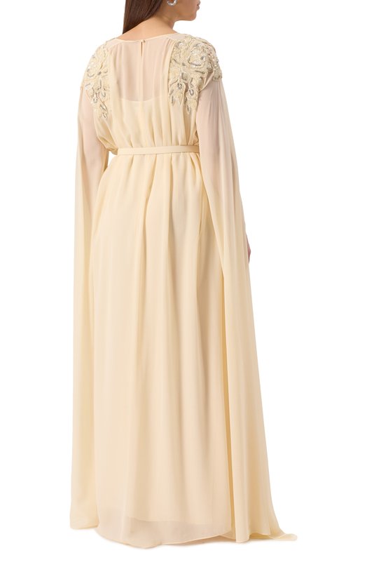 Платье с отделкой пайетками Marina Rinaldi Elegante ABAC0 Кремовый  ABAC0 Фото 4