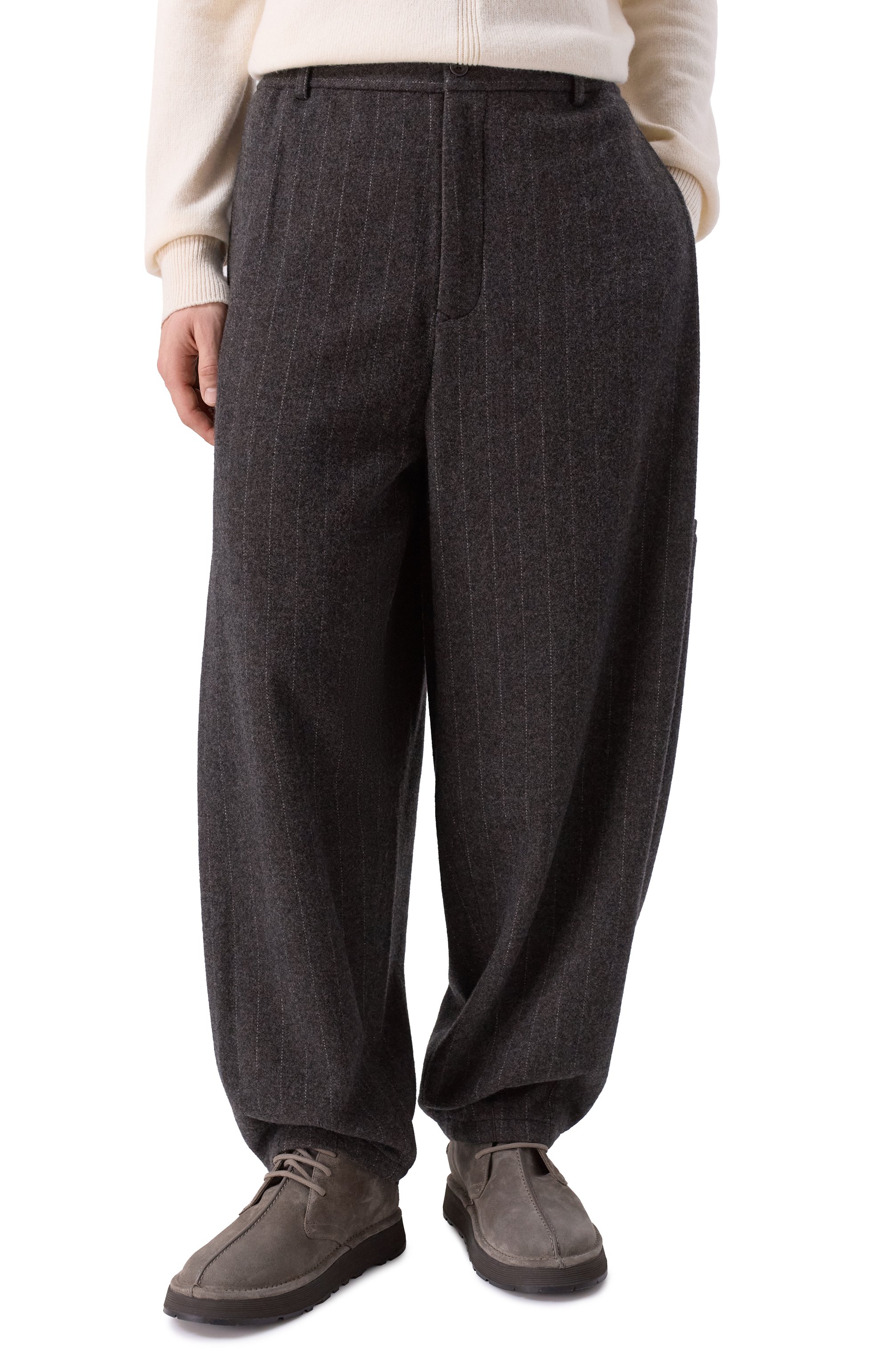 Брюки из кашемира и шерсти GIORGIO ARMANI, арт. GM001343/TE17771, фото 3