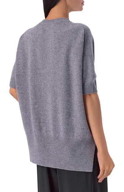 Кашемировый пуловер JIL SANDER серого цвета по цене 184000 руб., арт. J02GP0014/J13206, фото 4 Кашемировый пуловер JIL SANDER, арт. J02GP0014/J13206, фото 4