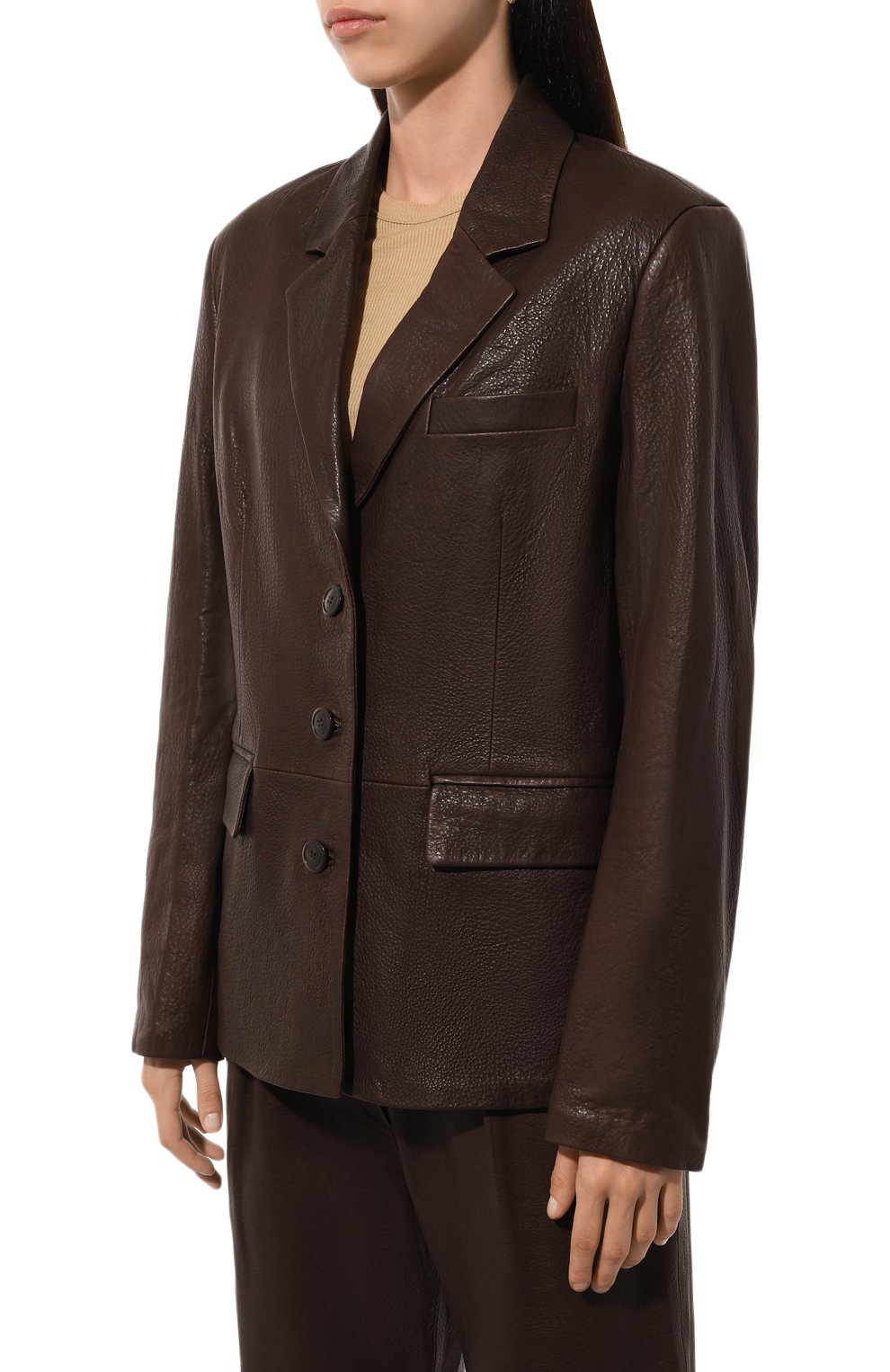 Кожаный жакет HALFBOY, арт. HFW241WLBL176, фото 3