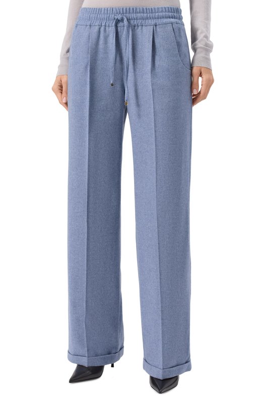 Кашемировые брюки Kiton D56106K0576E01 Синий  D56106K0576E01 Фото 3