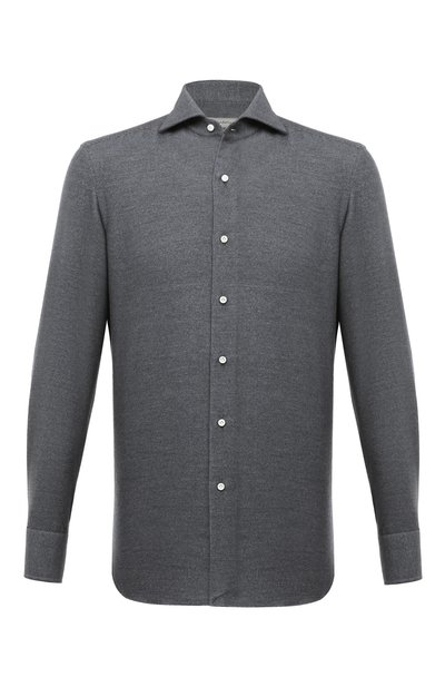 Хлопковая рубашка SARTORIO темно-серого цвета по цене 35000 руб., арт. SCC/SH413003, фото 1 Хлопковая рубашка SARTORIO, арт. SCC/SH413003, фото 1