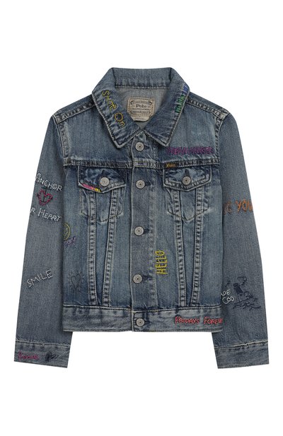 Джинсовая куртка POLO RALPH LAUREN голубого цвета по цене 17500 руб., арт. 312783770, фото 1 Джинсовая куртка POLO RALPH LAUREN, арт. 312783770, фото 1
