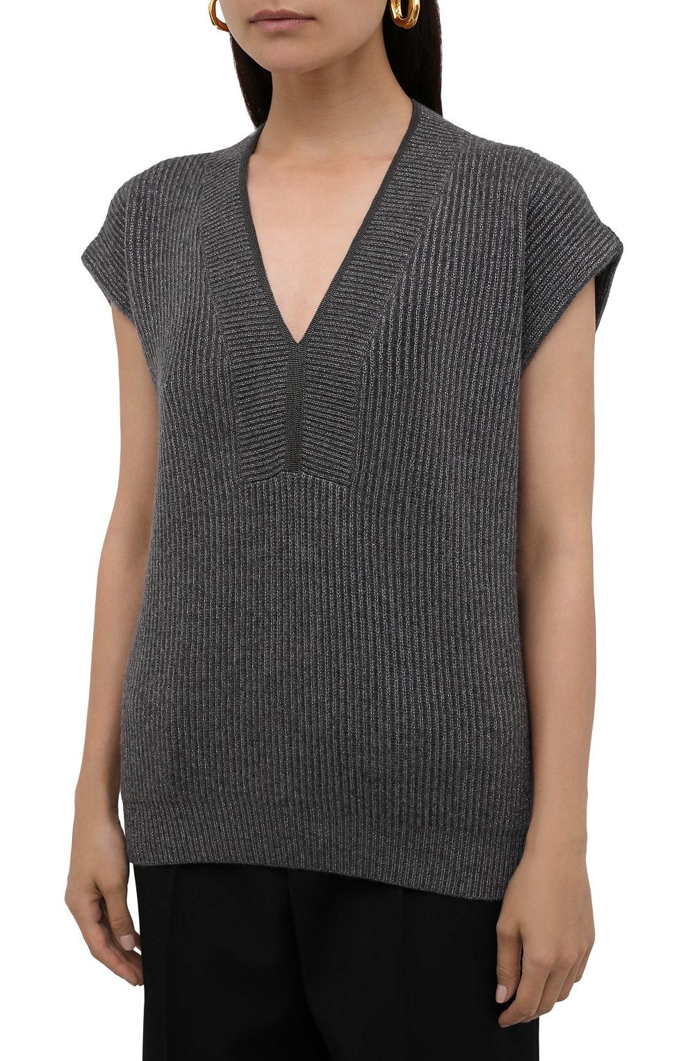 Кашемировый жилет BRUNELLO CUCINELLI, арт. M7Q711412, фото 3