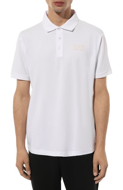 Хлопковое поло EA7 белого цвета по цене 9725 руб., арт. 6DPF16/PJVQZ/3XL, фото 3 Хлопковое поло EA7, арт. 6DPF16/PJVQZ/3XL, фото 3