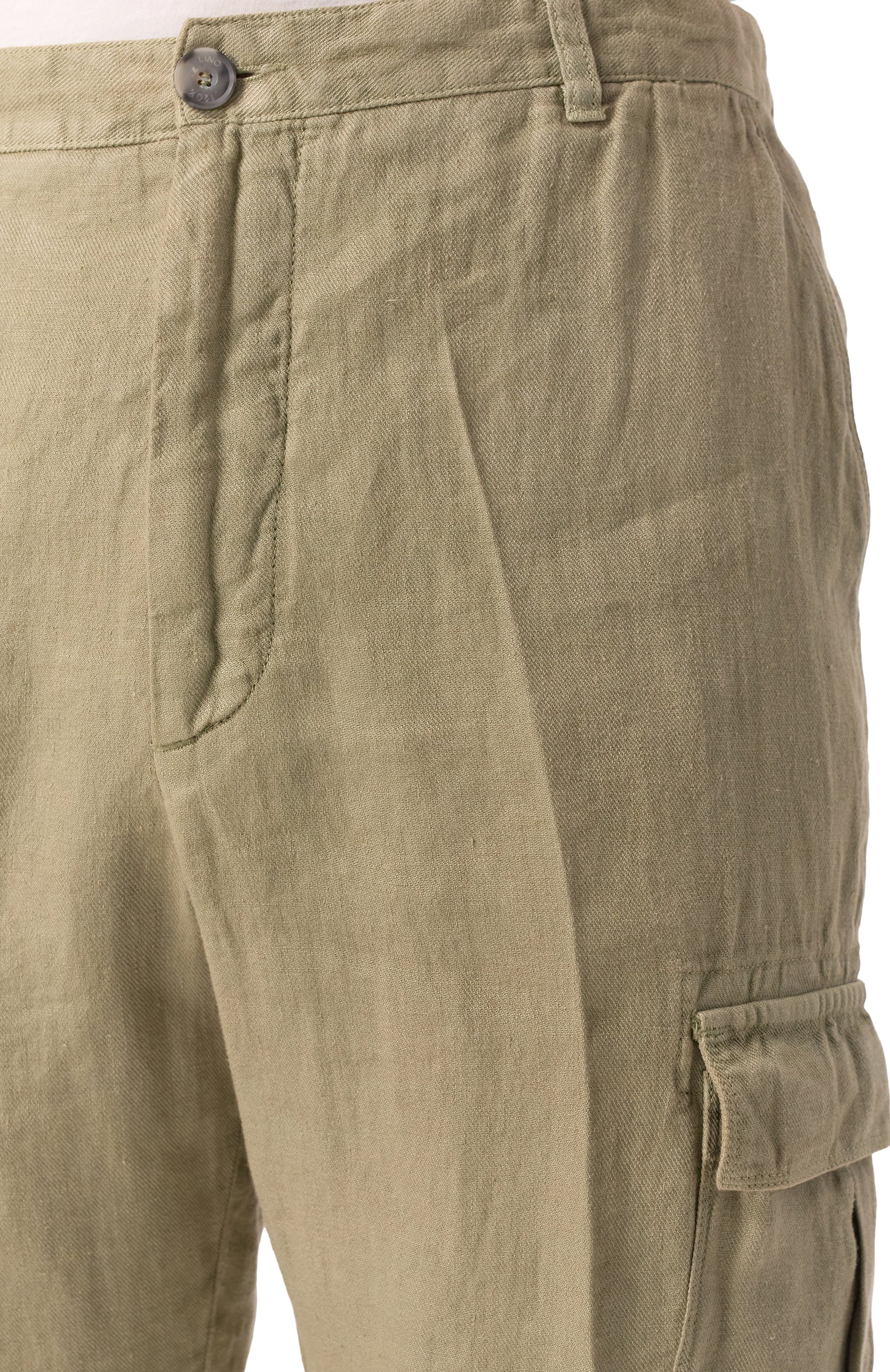 Льняные брюки-карго 120% LINO, арт. 32ALIM29DX/D943/000, фото 5