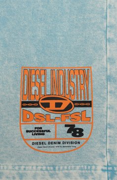 Детские хлопковые шорты DIESEL голубого цвета, арт. J02241/KYAYK | Фото 3 (Материал внешний: Хлопок; Нос: Не проставлено; Случай: Повседневный; Автоматизация состава: Проставлено; Ростовка одежда: 8 лет | 128 см, 13 - 15 лет | 158 см, 4 года | 104 см, 6 лет | 116 см, 10 - 11 лет | 140 - 146см, 16 лет | 164 см)