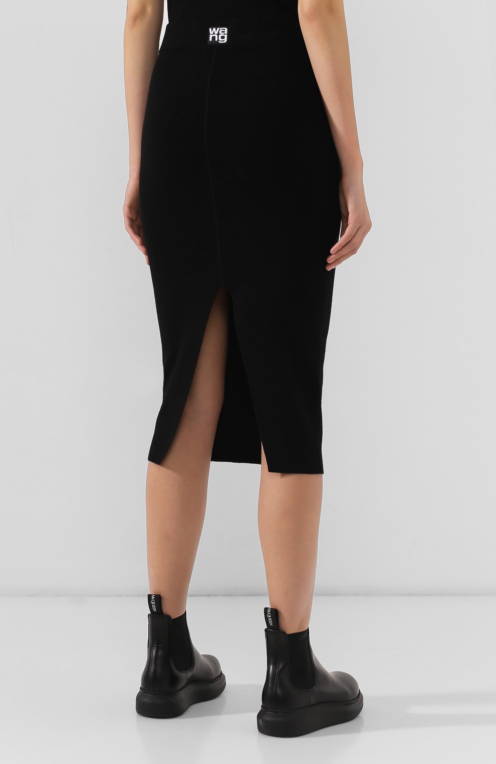 Юбка ALEXANDERWANG.T черного цвета по цене 21150 руб., арт. 4KC2195000, фото 4 Юбка ALEXANDERWANG.T, арт. 4KC2195000, фото 4