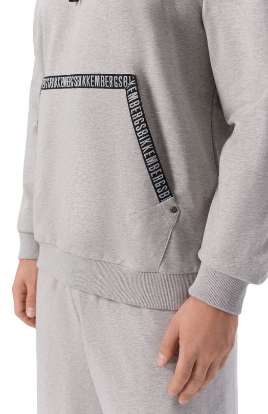 Хлопковый спортивный костюм Dirk Bikkembergs BMF1722 Серый  BMF1722 Фото 6