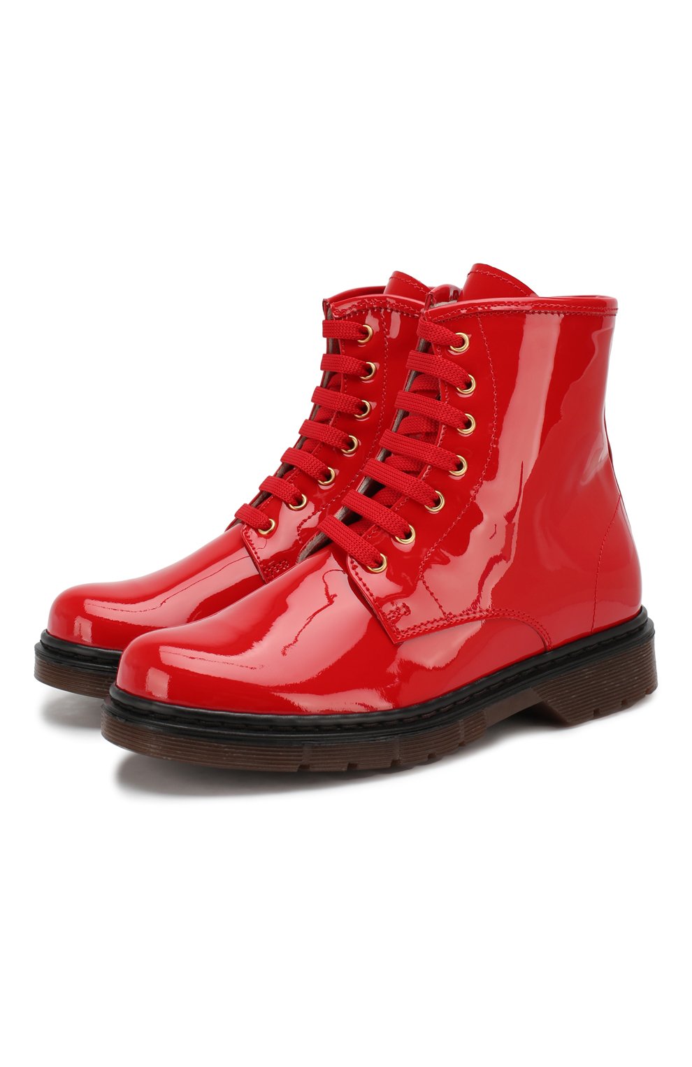 Кожаные ботинки MISSOURI красного цвета по цене 21150 руб., арт. 4751N/31-34, фото 1 Кожаные ботинки MISSOURI, арт. 4751N/31-34, фото 1