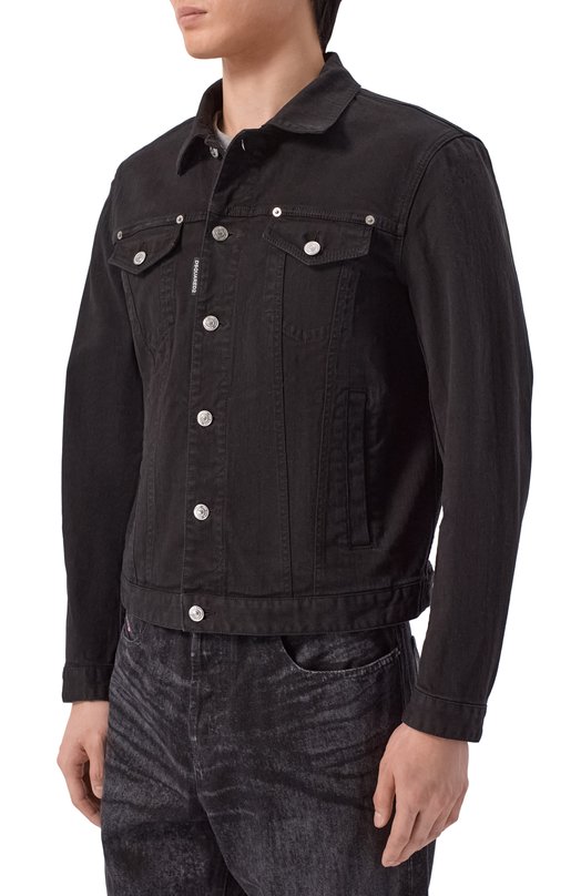 Джинсовая куртка Dsquared2 S74AM1673/S39781 Чёрный  S74AM1673/S39781 Фото 3