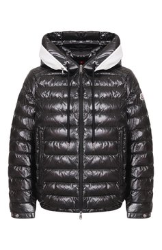 Мужская пуховик akinari MONCLER черного цвета, арт. 1A00009/596J9 | Фото 1 (Длина (верхняя одежда): Короткие; Материал внешний: Синтетический материал; Материал подклада: Синтетический материал; Рукава: Длинные; Стили: Кэжуэл; Мужское Кросс-КТ: пуховик-короткий)
