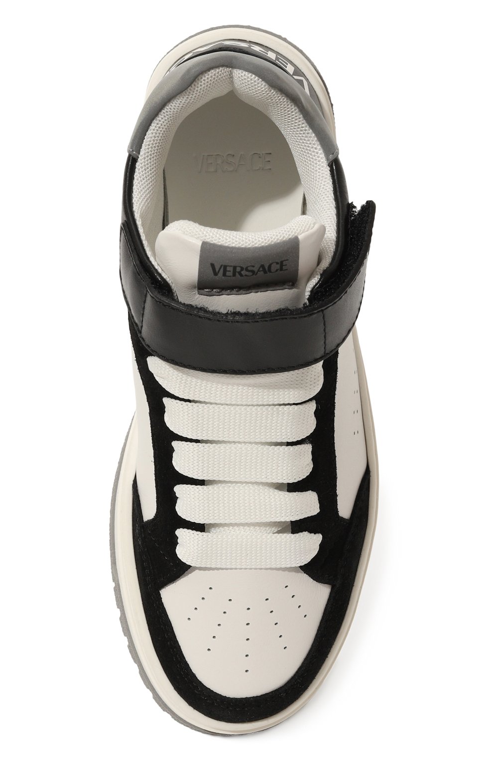 Кожаные кеды VERSACE, арт. 1016572/1A11655/30-33, фото 4