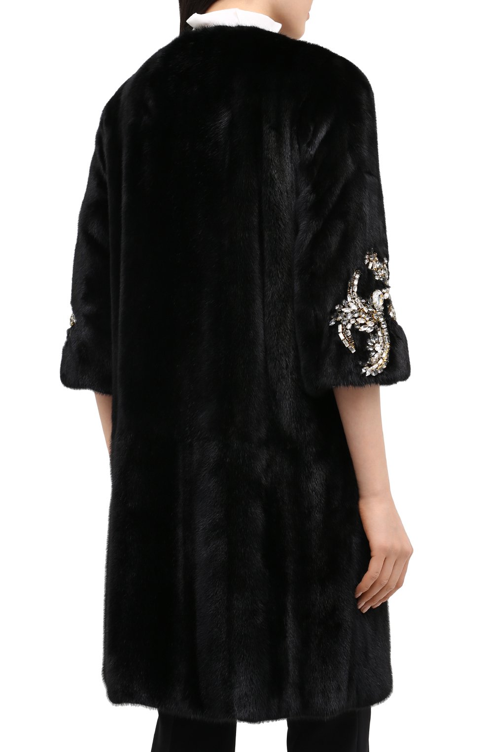 Шуба из меха норки DOLCE & GABBANA, арт. 0102/F0P25F/FUPLH, фото 4
