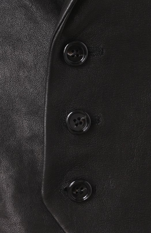 Кожаный жилет Ann Demeulemeester B0012418/LT151 Чёрный  B0012418/LT151 Фото 6