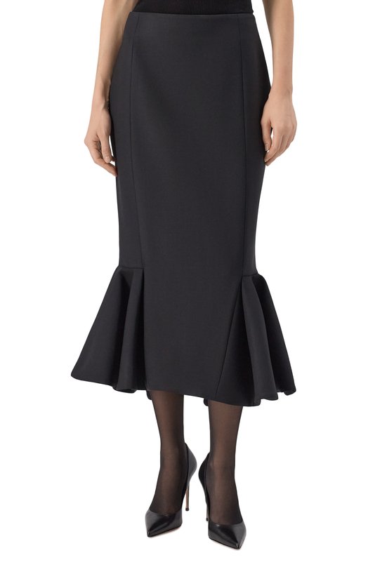 Шерстяная юбка Shervarli SK-25-0018 Чёрный  SK-25-0018 Фото 3