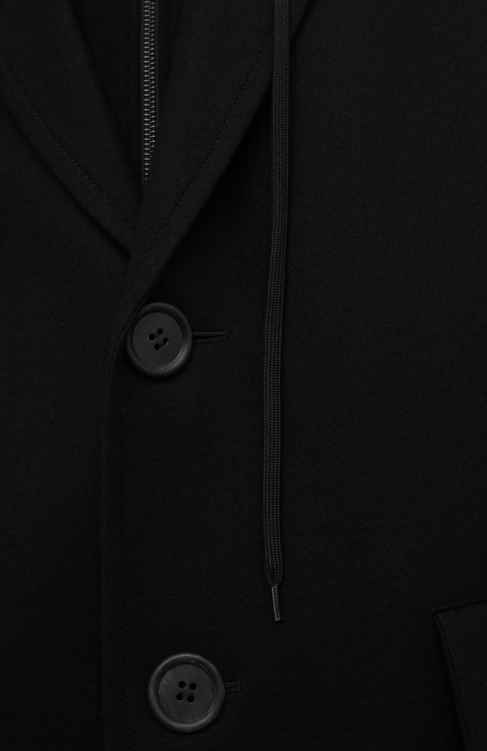 Шерстяное пальто YOHJI YAMAMOTO, арт. FB-C53-802, фото 5