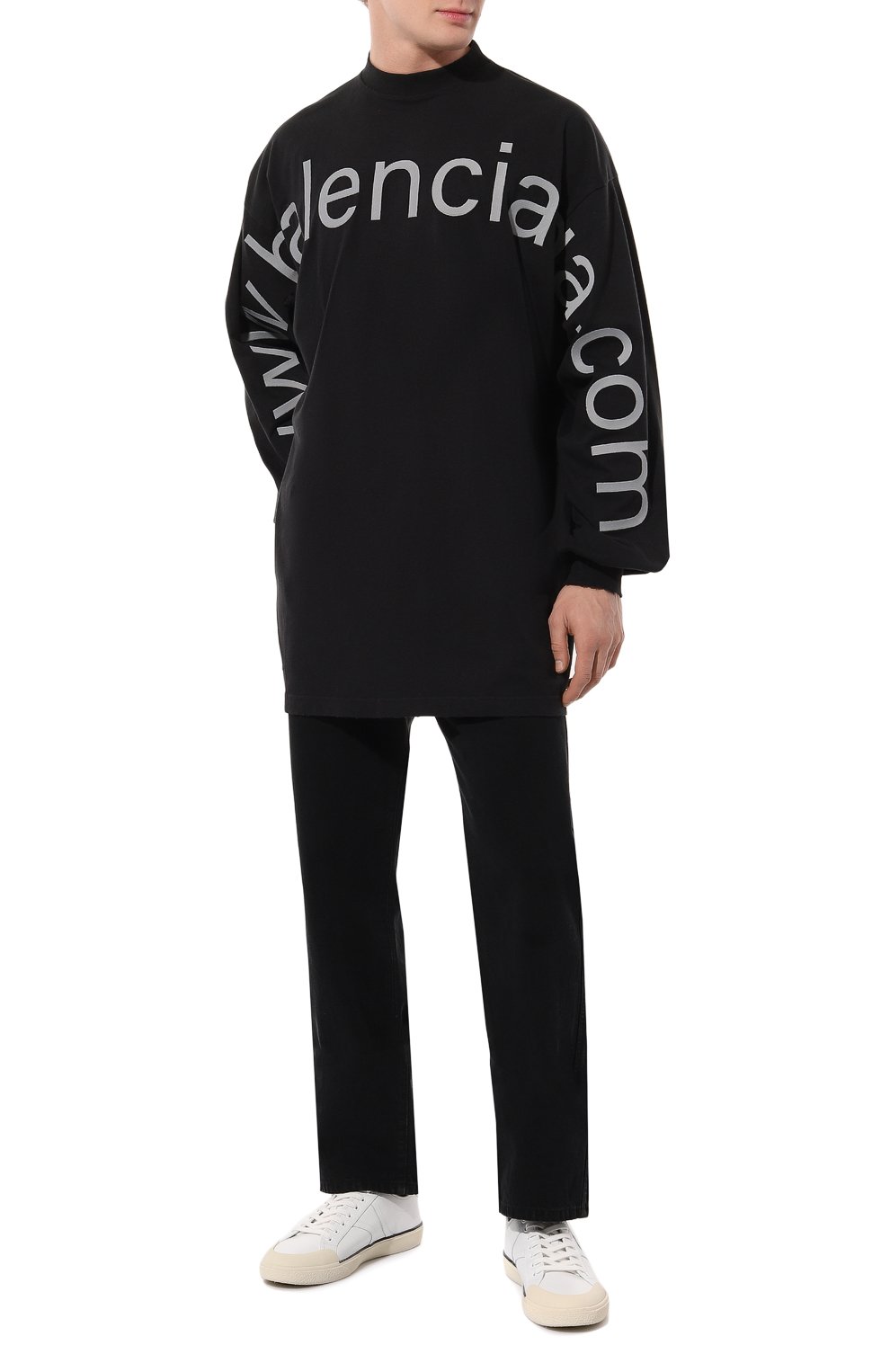 Хлопковый лонгслив BALENCIAGA, арт. 739027/T0V01, фото 2