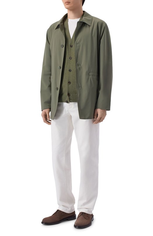 Кашемировый жилет Loro Piana FAP6096 Хаки  FAP6096 Фото 2