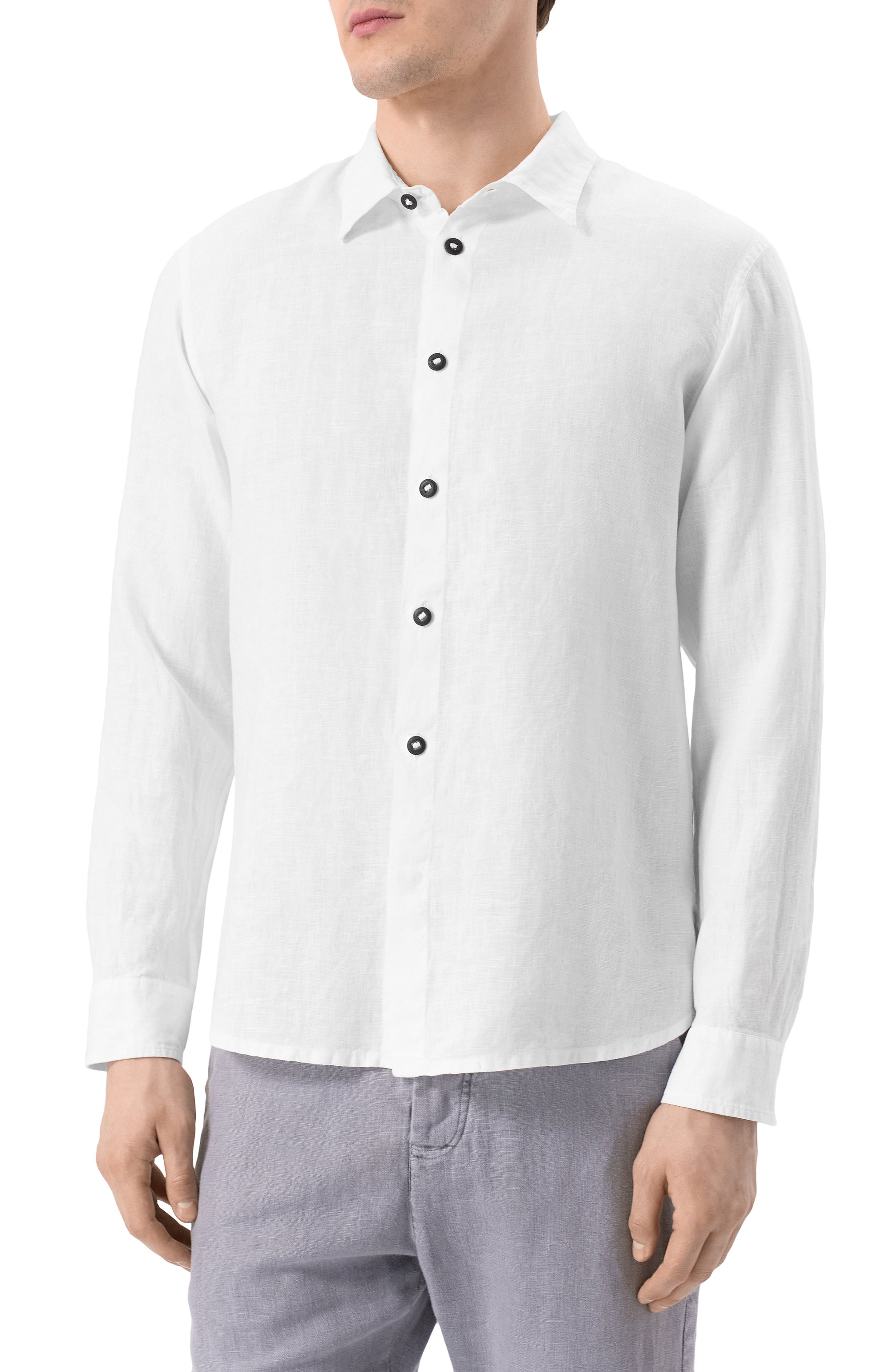 Льняная рубашка HANNES ROETHER, арт. ER290.601/, фото 3