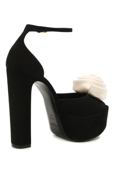 Замшевые босоножки jodie SAINT LAURENT, арт. 650344/CADB0, фото 4