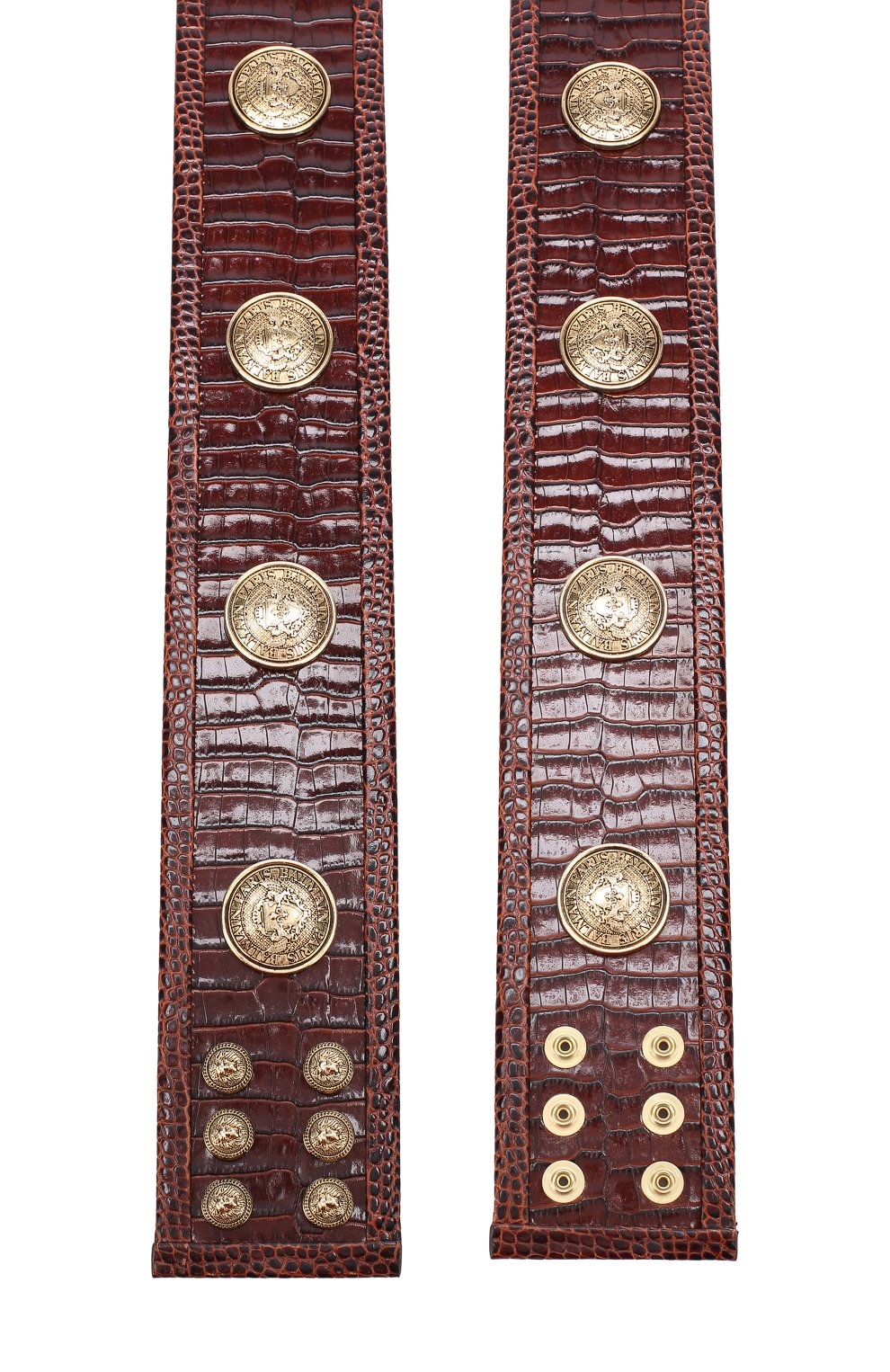 Кожаный ремень с металлическими заклепками BALMAIN, арт. 119810/355P, фото 2